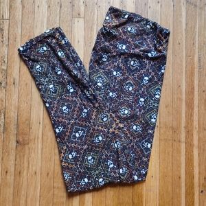 LuLaRoe TC2 skull leggings